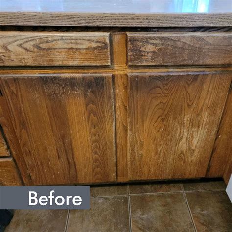 restoring old oak cabinets